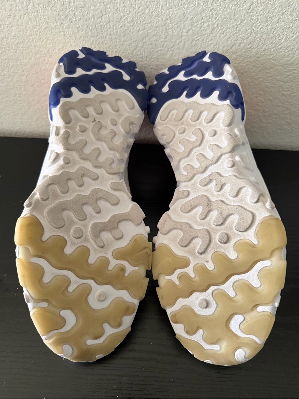 Nike White Sneakers with Pink, Blue & Yellow Accents - Picture 4 of 5